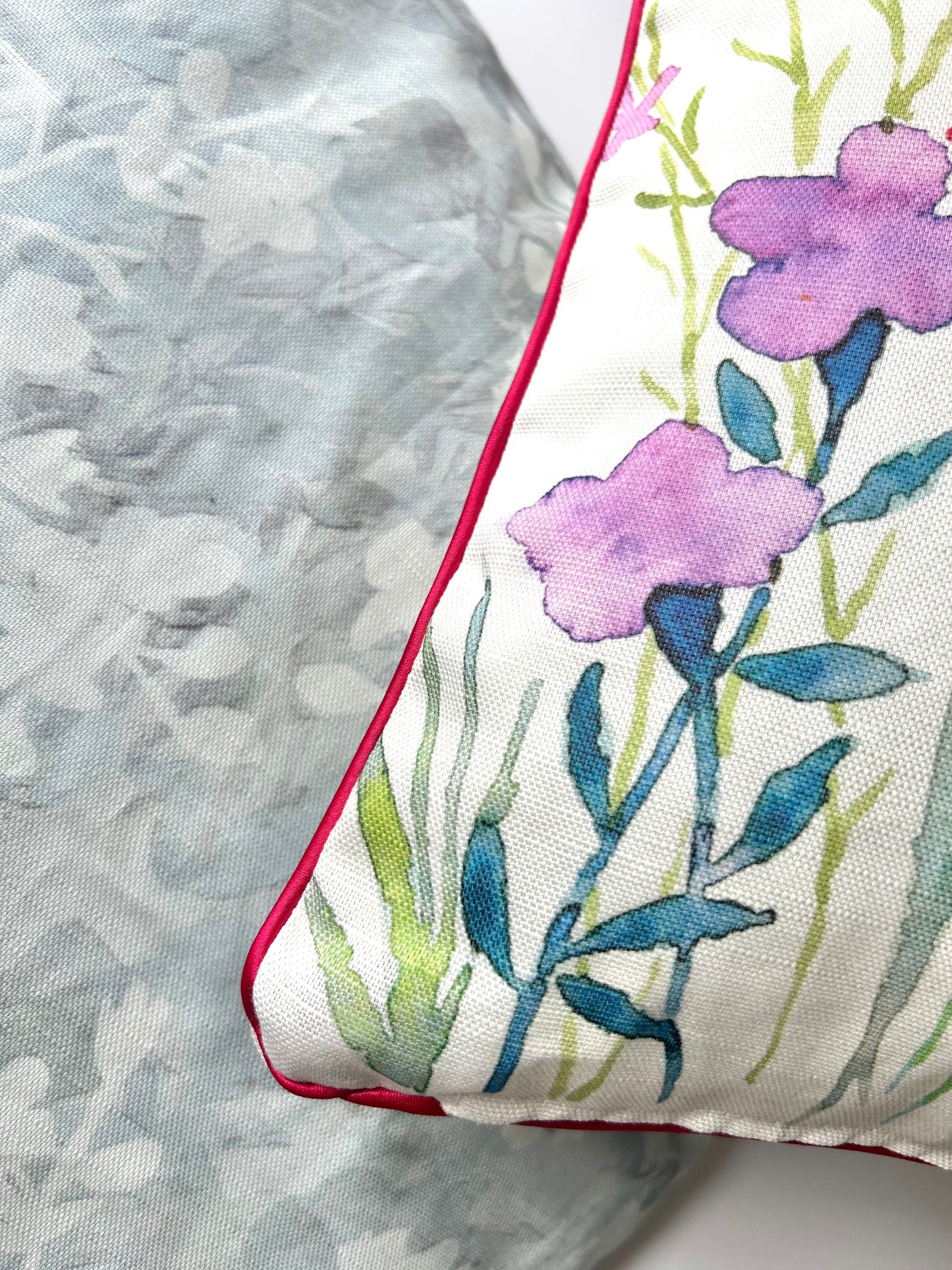 ‘Wildflower 1’ watercolour painting cushion