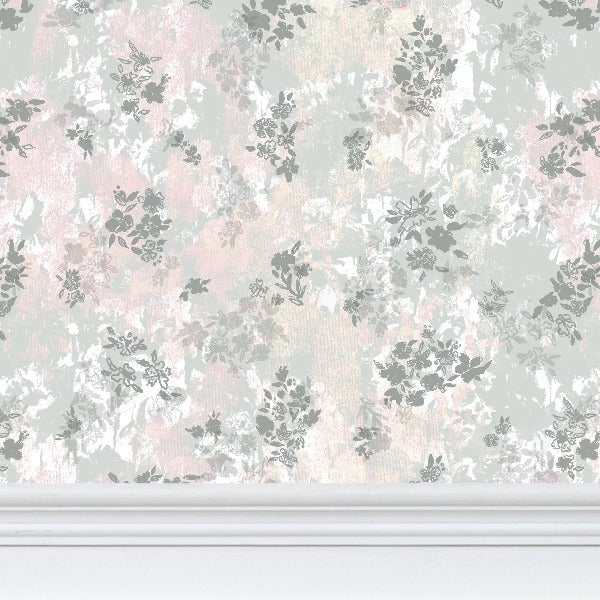 'Fiorella' wallpaper in pastel shades