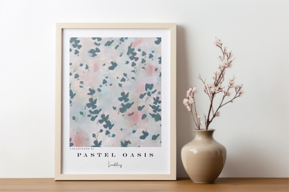 'Pastel oasis' art print