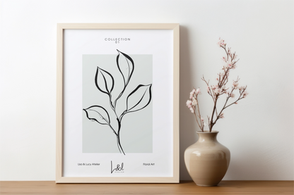 No.1 art print in the 'Botanical Silhouette' collection