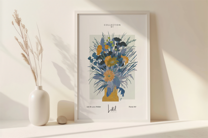 'Jug of flowers' wall art print