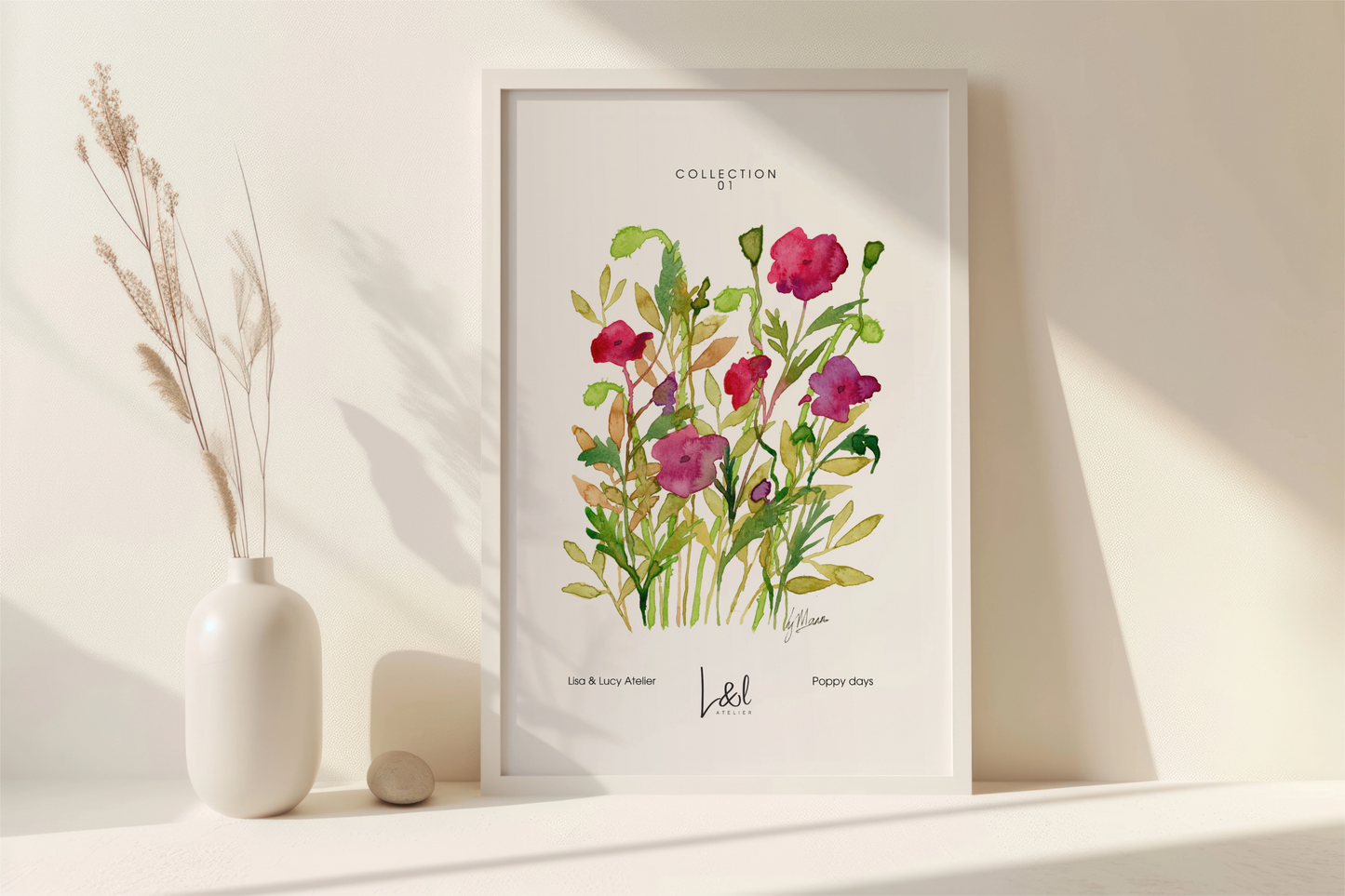 'Poppy days' art print