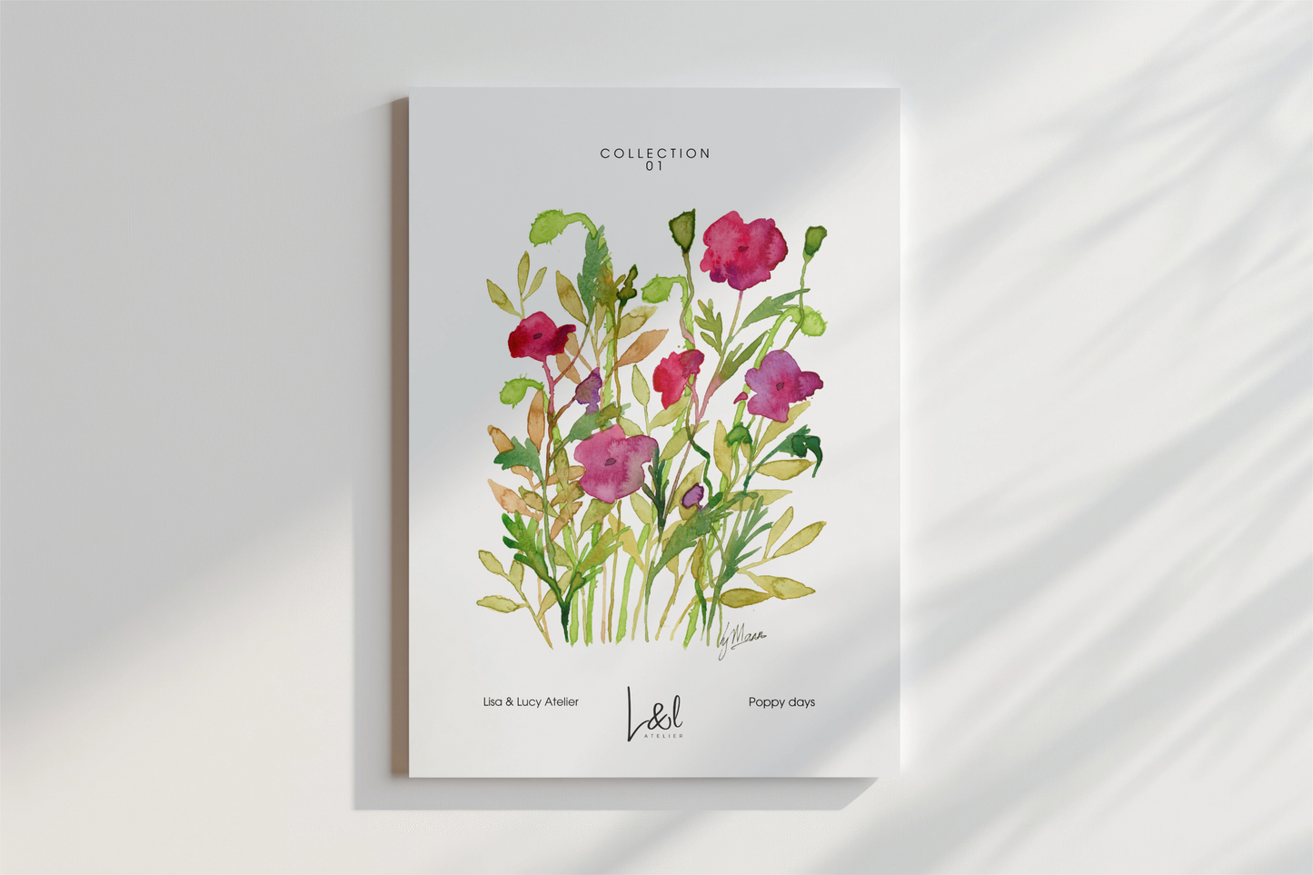 'Poppy days' art print