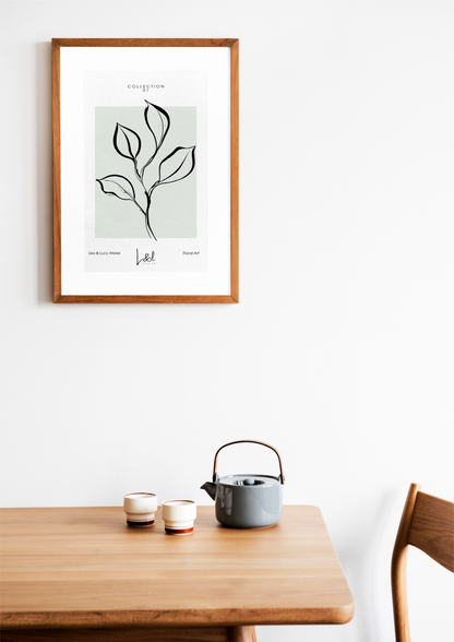 No.1 art print in the 'Botanical Silhouette' collection