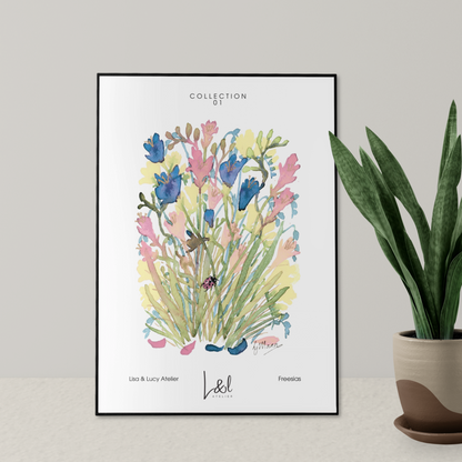 'Freesias' art print