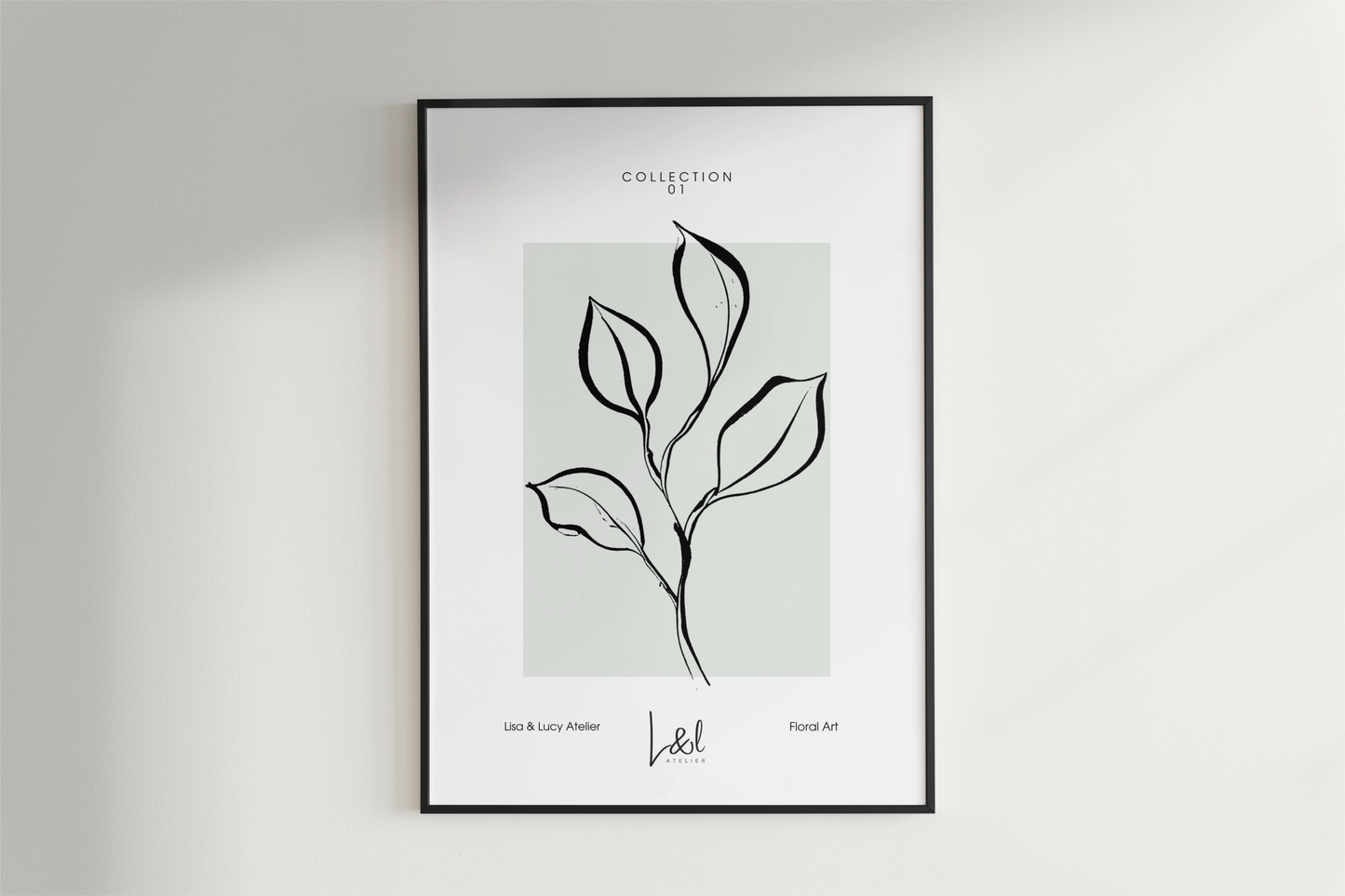 No.1 art print in the 'Botanical Silhouette' collection