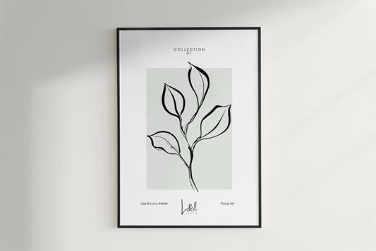 No.1 art print in the 'Botanical Silhouette' collection