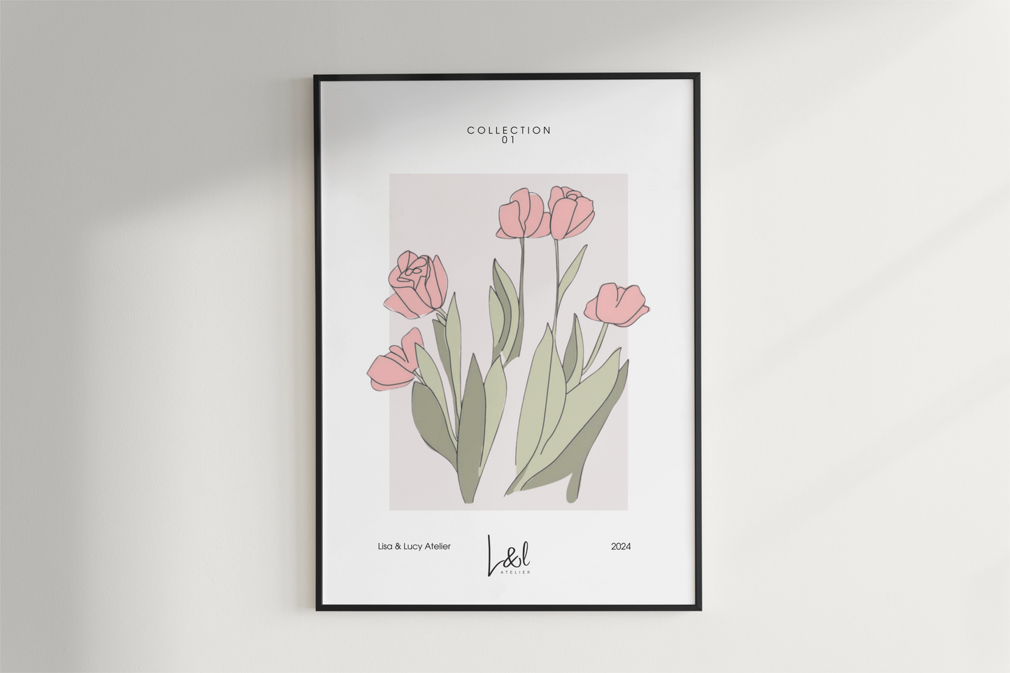 'Blushed Roses' wall art print