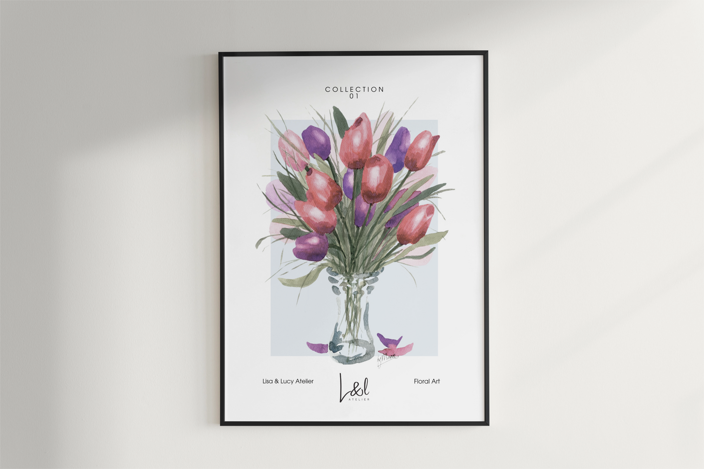 'Tulips' wall art print