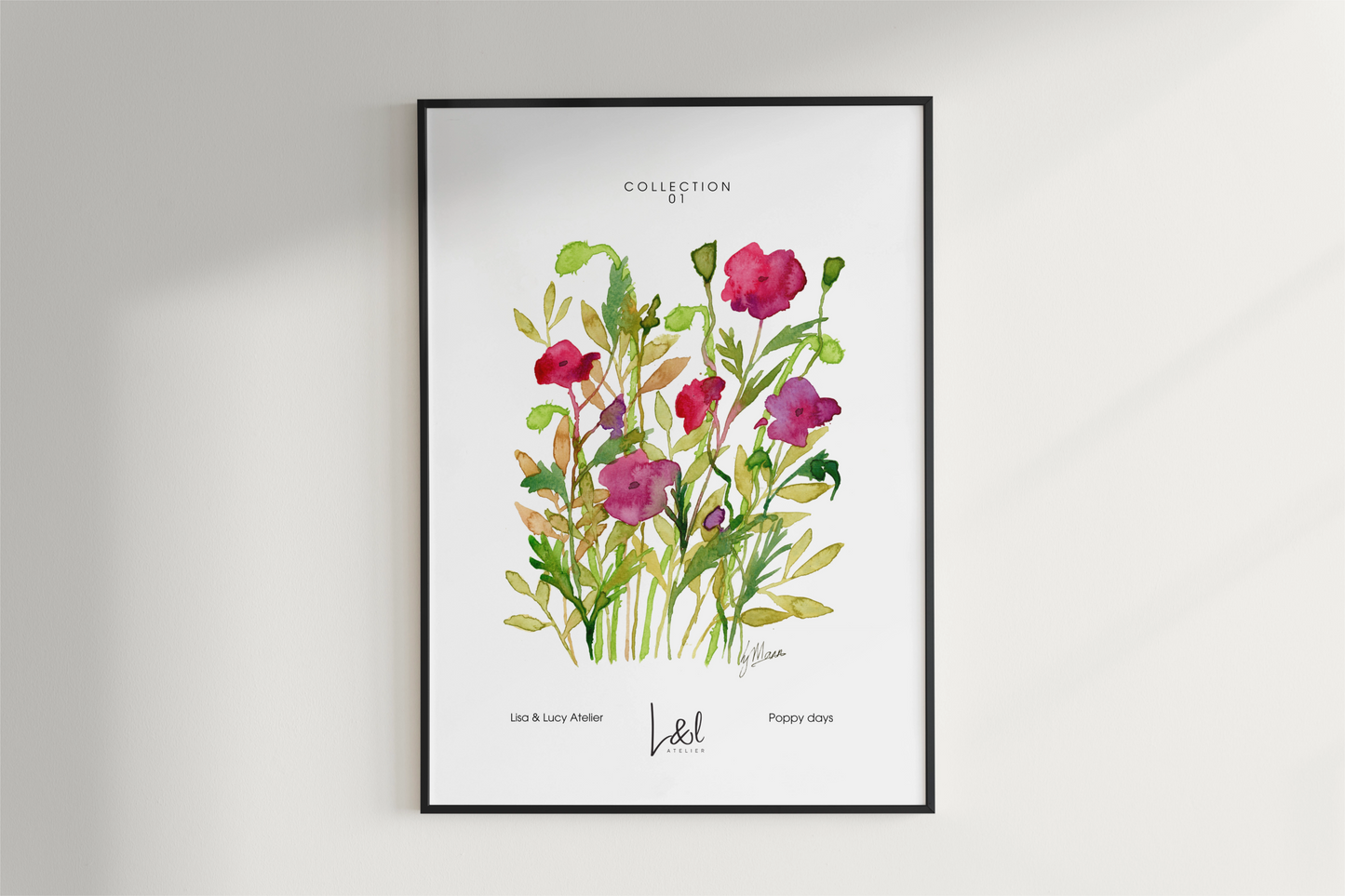 'Poppy days' art print