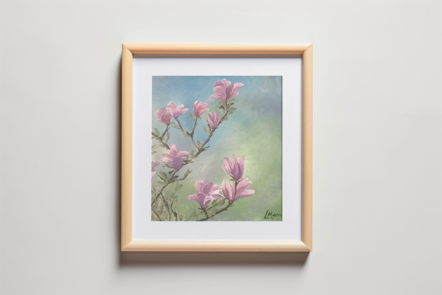 'Magnolia blossoms' wall art print