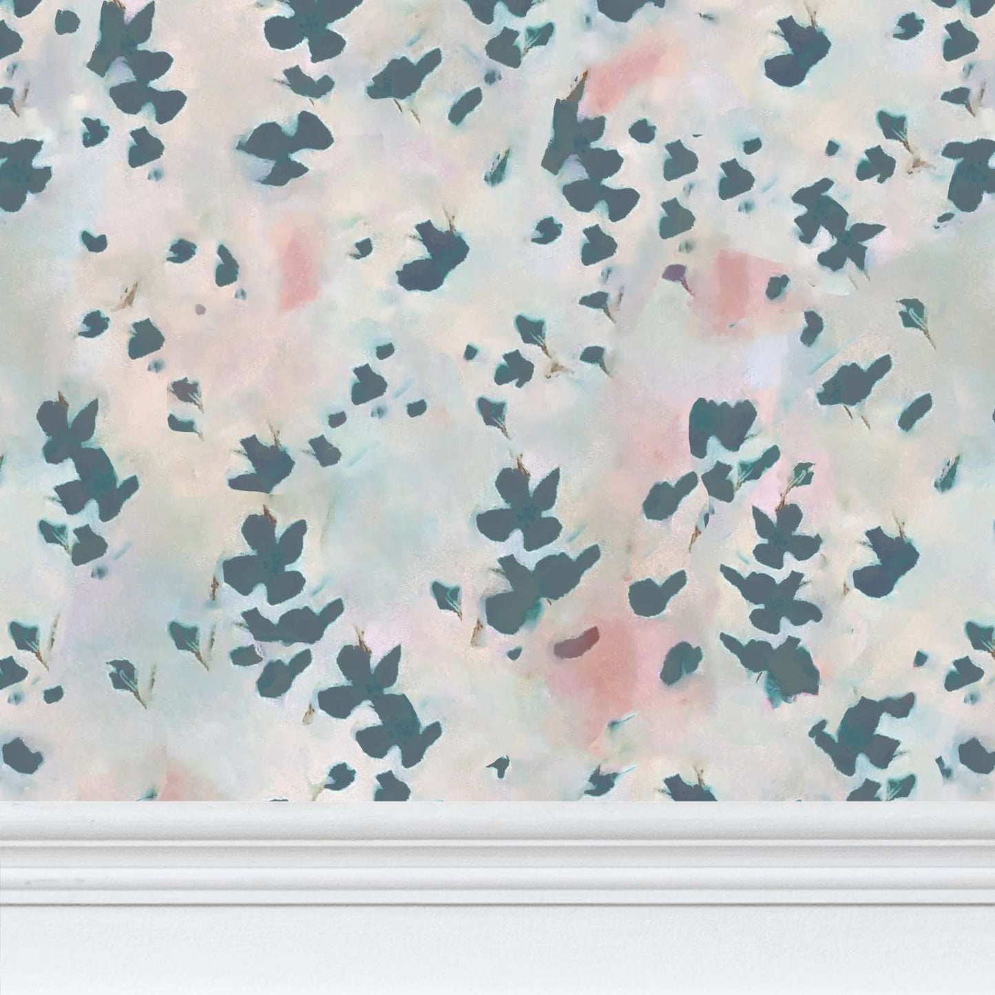 'Pastel oasis' wallpaper in pastel shades