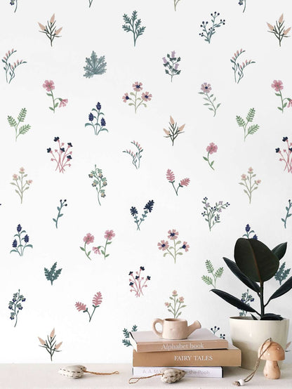 'Bo peep' wallpaper in white